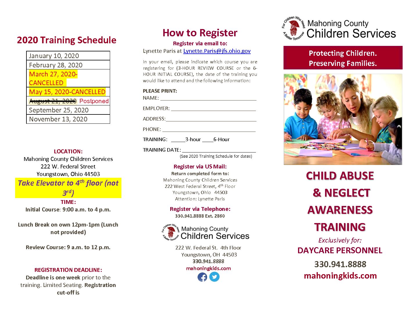 Training | Mahoning County Children Services